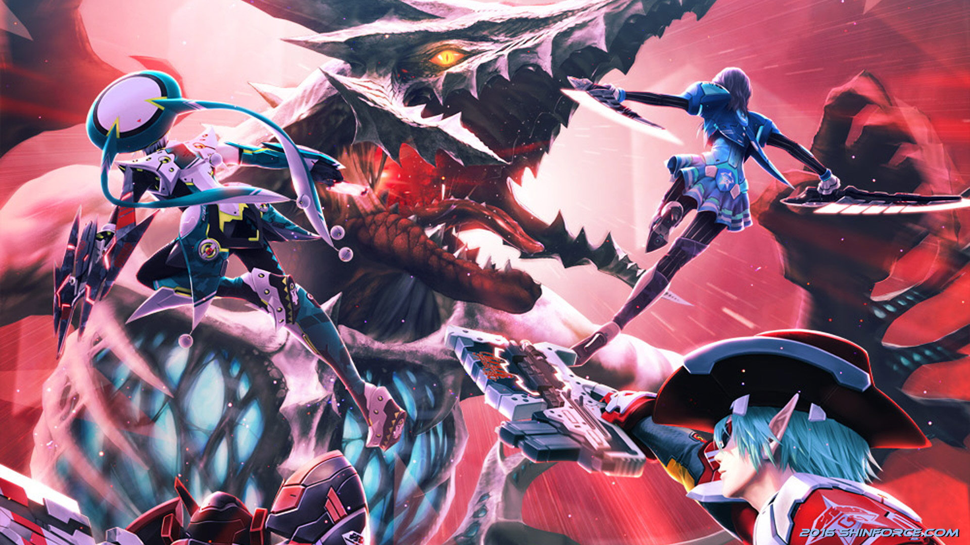 Phantasy Star Online 2 Wallpaper Sega Shin Force Elite Series Phantasy Star Series