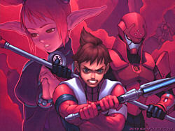 Phantasy Star Online Blue Burst - Red Team