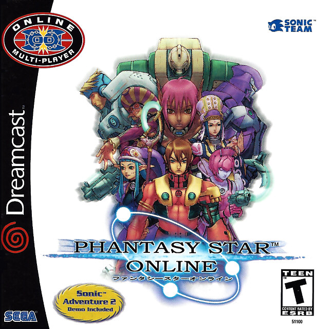 Phantasy Star Online (PSO) Box Art/Cover Scans - Ver.2 Phantasy Star Online (PSO) Box Art/Cover Scans - Ver.2