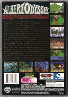 Albert Odyssey Gaiden: Legend of Eldean (USA) | back