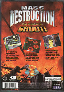 Mass Destruction (USA) | back cover