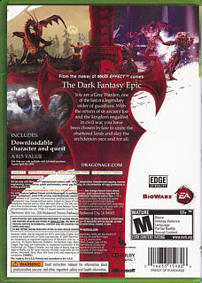 Dragon Age: Origins (USA) | back