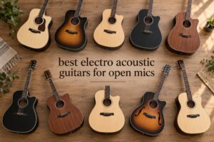 best electro acoustic guitars for open mics